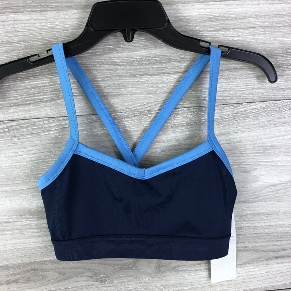 Z by Zella Sports Bra in Navy Peacock in Blue and Yellow Accents - Picture 3 of 9